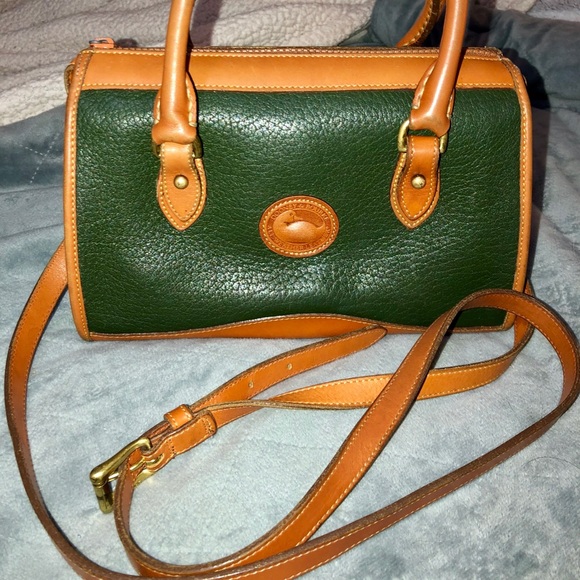 Dooney & Bourke Handbags - Vintage Dooney&Bourke Classic Satchel Pine & Tan